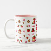 かわいいイチゴ💗🍓🥨 ツートーンマグカップ (左)