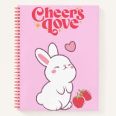かわいいイチゴ💗🍓🌷 ノートブック (正面)
