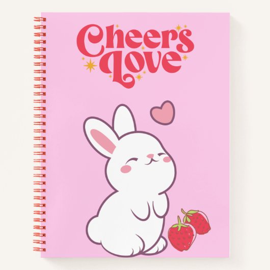 かわいいイチゴ💗🍓🌷 ノートブック (正面)