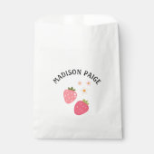 かわいいイチゴ ピンク ガールズ バースデー 景品 袋 (正面)