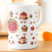 かわいいイチゴ💗🍓🥨 ボーンチャイナマグカップ