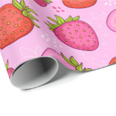 かわいいイチゴ ラッピングペーパー (ロールコーナー)