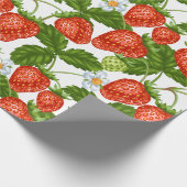 かわいいイチゴ ラッピングペーパー (角)