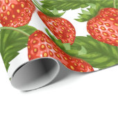かわいいイチゴ ラッピングペーパー (ロールコーナー)