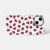 かわいいイチゴ iPhoneケース (裏面横)