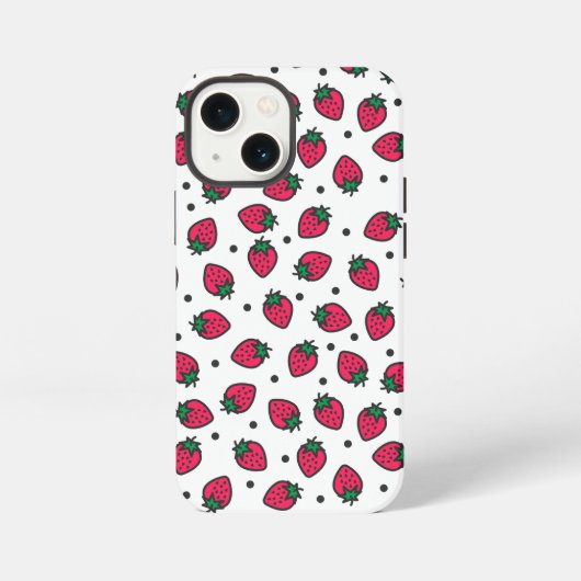 かわいいイチゴ iPhoneケース (裏面)