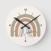 かわいいイニシャル入りのパステルカラーレインボーガーリーピンク