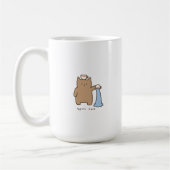 かわいいイラストのこぼす猫 茶色の子猫 コーヒーマグカップ (左)