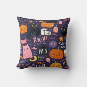 かわいいイラストのハロウィンピロー クッション