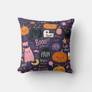 かわいいイラストのハロウィンピロー クッション