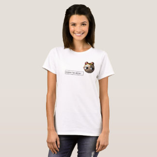 かわいいイラストキャラクターTシャツ - ほっといて Tシャツ
