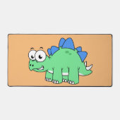 かわいいイラストレーションのステゴサウルス。2 デスクマット (正面)
