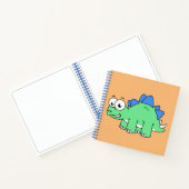 かわいいイラストレーションのステゴサウルス。2 ノートブック (内部)