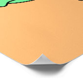 かわいいイラストレーションのステゴサウルス。2 ポスター (角)