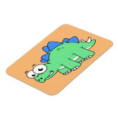 かわいいイラストレーションのステゴサウルス。2 マグネット (左側)