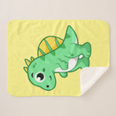 かわいいイラストレーションのスピノサウルス。 シェルパブランケット (正面(横))