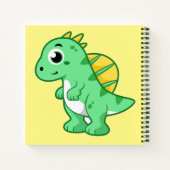 かわいいイラストレーションのスピノサウルス。 ノートブック (裏面)