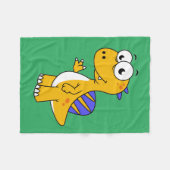 かわいいイラストレーションのスピノサウルス。2 フリースブランケット (正面(横))