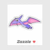 かわいいイラストレーションのパテ飛んでいるロダク。 シール (シート)