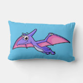 かわいいイラストレーションのパテ飛んでいるロダク。 ランバークッション (裏面)