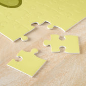 かわいいイラストレーションのパラショロフォス恐竜。 ジグソーパズル (側面)