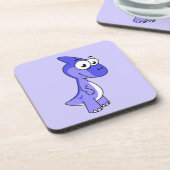 かわいいイラストレーションのパラショロフォス恐竜。2 コースター (左側)