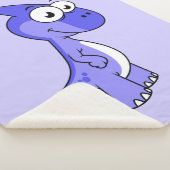 かわいいイラストレーションのパラショロフォス恐竜。2 シェルパブランケット (3/4)