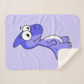 かわいいイラストレーションのパラショロフォス恐竜。2 シェルパブランケット (正面(横))