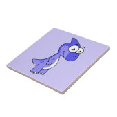 かわいいイラストレーションのパラショロフォス恐竜。2 タイル (側面)