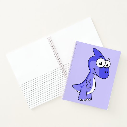 かわいいイラストレーションのパラショロフォス恐竜。2 ノートブック (内部)