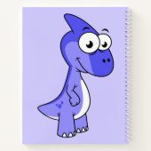 かわいいイラストレーションのパラショロフォス恐竜。2 ノートブック (裏面)