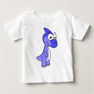 かわいいイラストレーションのパラショロフォス恐竜。2 ベビーTシャツ