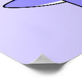 かわいいイラストレーションのパラショロフォス恐竜。2 ポスター (角)