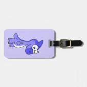 かわいいイラストレーションのパラショロフォス恐竜。2 ラゲッジタグ (正面横)
