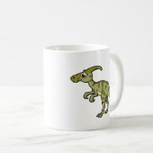 かわいいイラストレーションのパラショロフォス恐竜。3 コーヒーマグカップ (正面右)