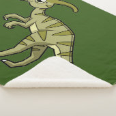 かわいいイラストレーションのパラショロフォス恐竜。3 シェルパブランケット (3/4)