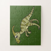 かわいいイラストレーションのパラショロフォス恐竜。3 ジグソーパズル (縦)