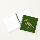 かわいいイラストレーションのパラショロフォス恐竜。3 ノートブック (内部)