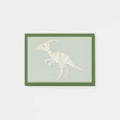 かわいいイラストレーションのパラショロフォス恐竜。3 ポストイット (正面)