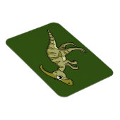 かわいいイラストレーションのパラショロフォス恐竜。3 マグネット (右側)