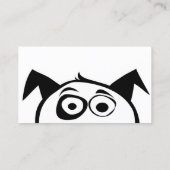 かわいいイラストレーションの犬の名刺 名刺 (裏面)