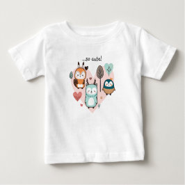 かわいいイラストレーションのTシャツ ベビーTシャツ