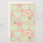 かわいいイラストレーション柄 便箋 (正面/裏面)