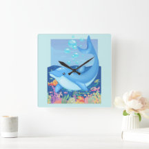 かわいいイルカが海の幸をバブルズ