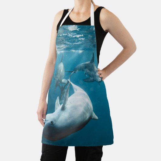 かわいいイルカたち エプロン (インサイチュ)