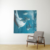 かわいいイルカたち タペストリー (インサイチュ(横))