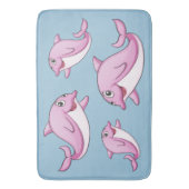 かわいいイルカのバスマット バスマット (正面縦)