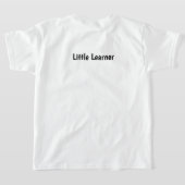 かわいいイルカの子供用Tシャツ|Dはドルフィンのアルファベット Tシャツ (レイダウン裏面)