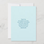 かわいいイルカの海の生き物ありがとう サンキューカード (裏面)