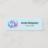 かわいいイルカの海の生き物 スキニー名刺 (正面)